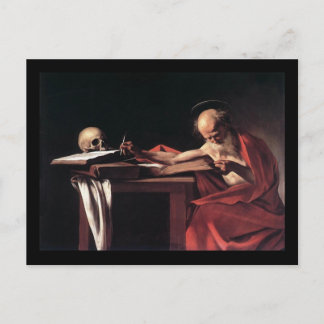 Caravaggio St Jerome Vykort