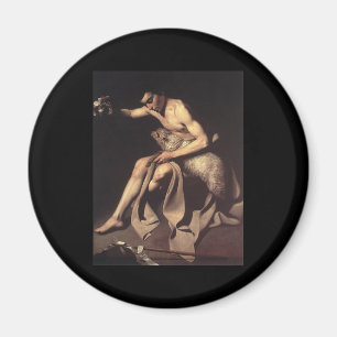 Caravaggio St John det baptistiskt Magnet