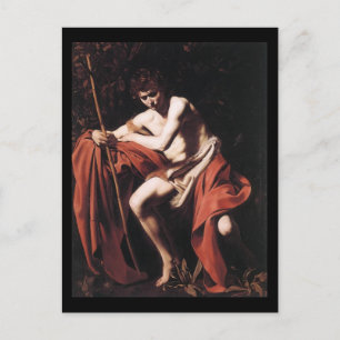 Caravaggio St John det baptistiskt Vykort