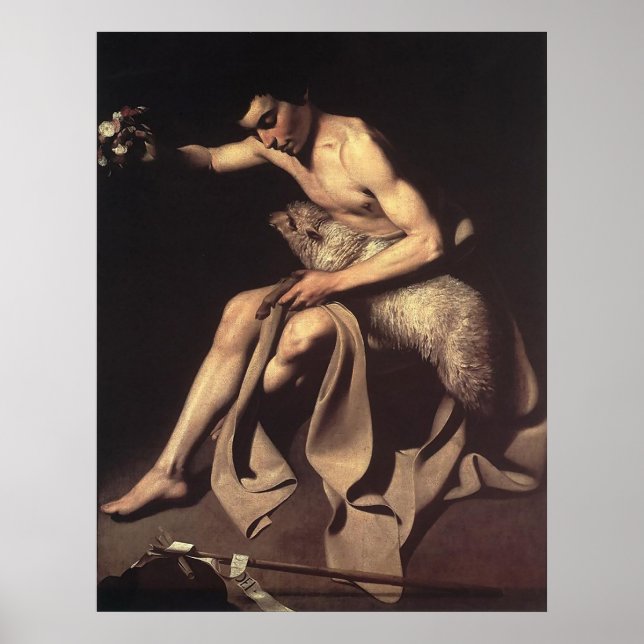 Caravaggio St John The Baptist Poster (Framsidan)