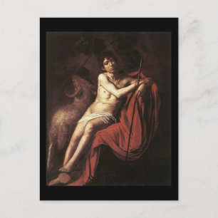 Caravaggio St John The Baptist Vykort