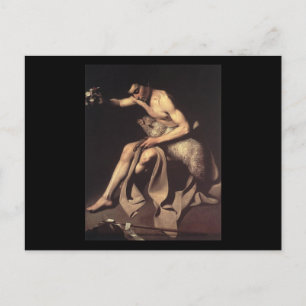 Caravaggio St John The Baptist Vykort