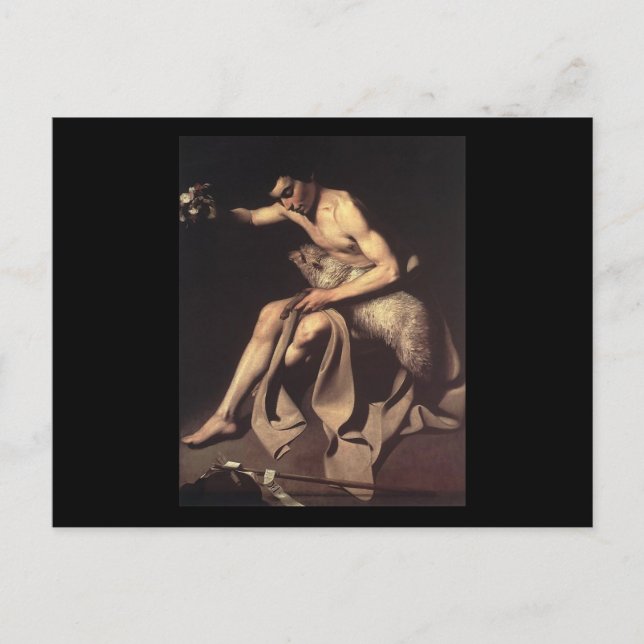 Caravaggio St John The Baptist Vykort (Framsida)