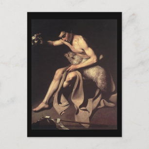 Caravaggio St John The Baptist Vykort