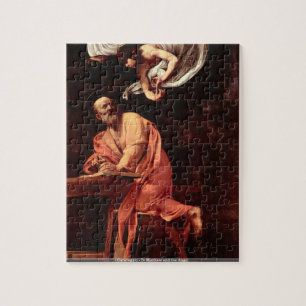 Caravaggio - St Matthew och ängelpussel Pussel