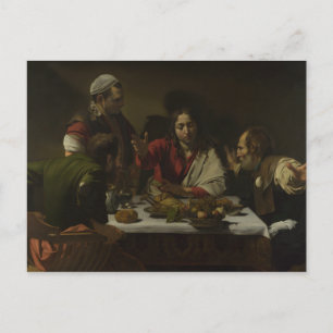 Caravaggio - Supper på Emmaus Vykort