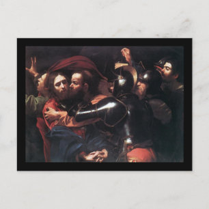 Caravaggio tar Kristus Vykort