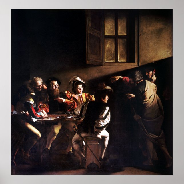 Caravaggio The Calling of Saint Matthew Poster (Framsidan)