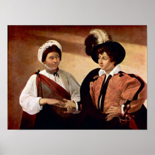 Caravaggio-The fortune teller Poster