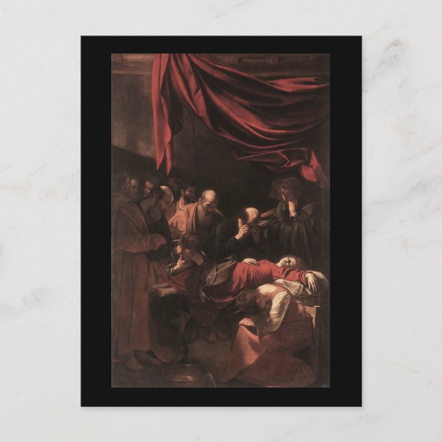 Caravaggio Virgins död Vykort (Framsida)