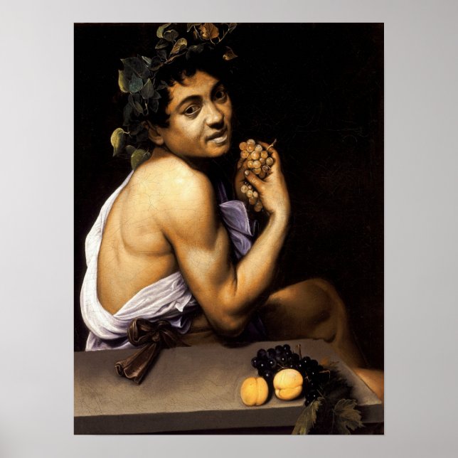 Caravaggio - Young Sick Bacchus 1593 Poster (Framsidan)