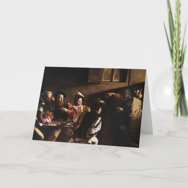 Caravaggios anrop av Saint Matthew Kort (Framsida)