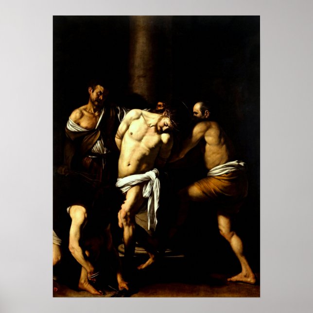 Caravaggio's Flagellation of Jesus Poster (Framsidan)