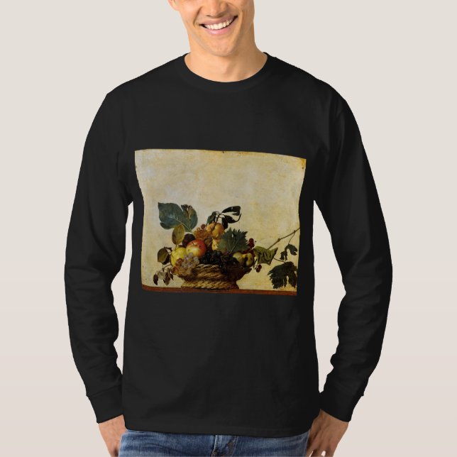 Caravaggio's Fruit Art Painting T Shirt (Framsida)