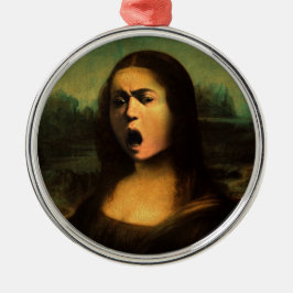 Caravaggio's Mona Lisa Julgransprydnad Metall