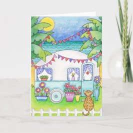 Caravan Art Greeting Card Kort