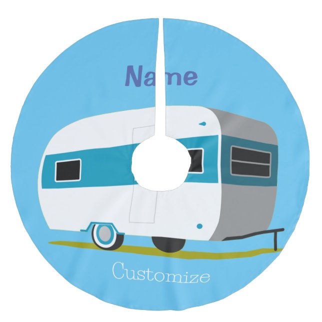 Caravan Camper RV Thunder_Cove Julgransmatta Borstad Polyester (Framsidan)