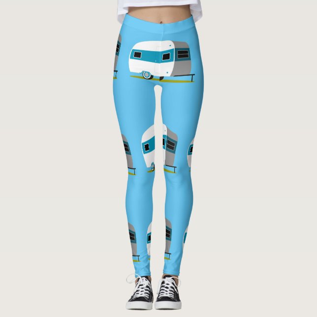 Caravan Camper RV Thunder_Cove Leggings (Framsida)