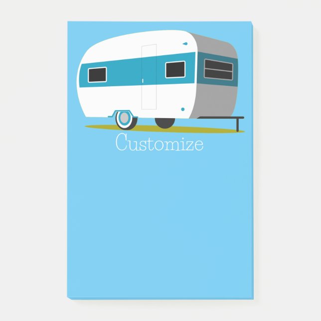 Caravan Camper RV Thunder_Cove Post-it Block (Framsida)