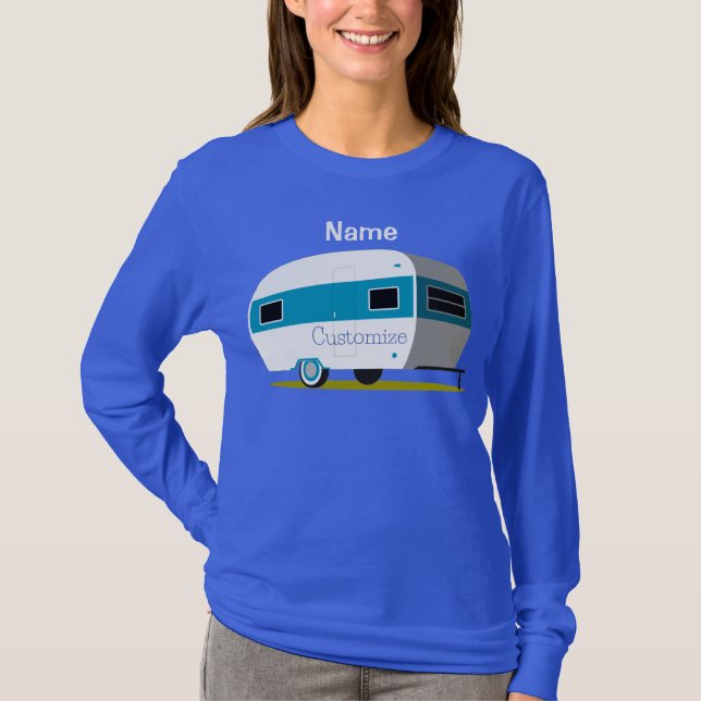 Caravan Camper RV Thunder_Cove T Shirt (Framsida)