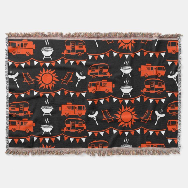 Caravan Camping Decor Filt (Framsidan)
