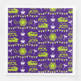 Caravan Camping Decor Pappersservett