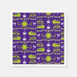 Caravan Camping Decor Pappersservett