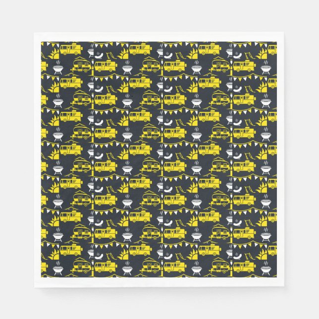 Caravan Camping Decor Pappersservett (Framsidan)