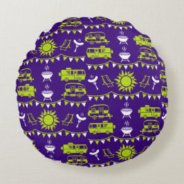 Caravan Camping Decor Rund Kudde