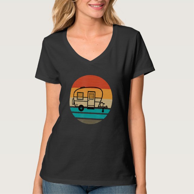 Caravan Camping Funny Camping 1 T Shirt (Framsida)