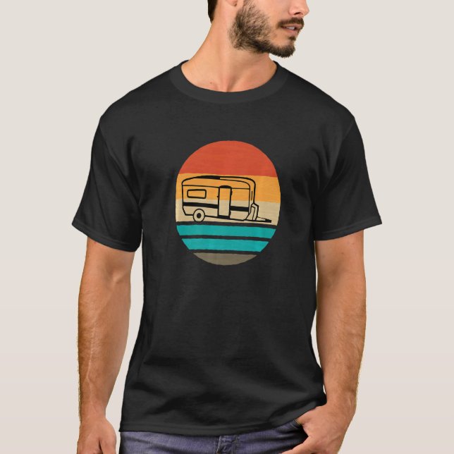 Caravan Camping Funny Camping T Shirt (Framsida)