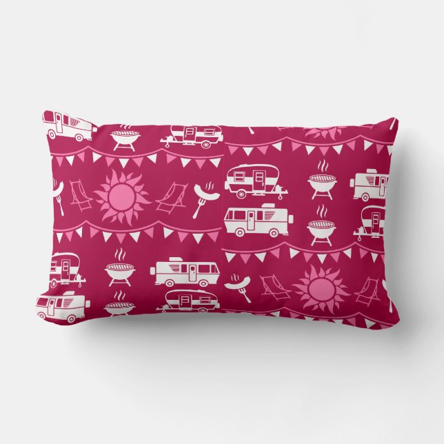 Caravan Camping Home Decor Lumbarkudde (Framsida)