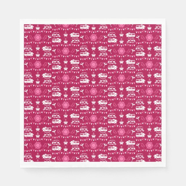Caravan Camping Home Decor Pappersservett (Framsidan)