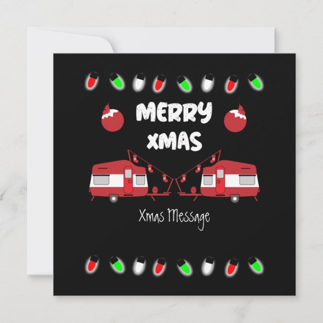 Caravan jul Decor Doormat Latte Mugg Kort (Framsida)