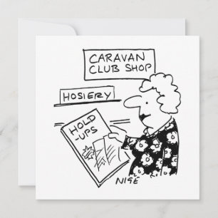 Caravan Klubb Shop Hosiery Hold-Ups Tecknad Julkort