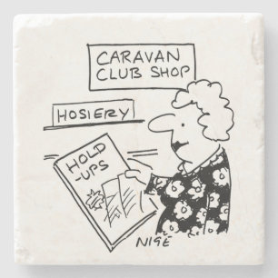 Caravan Klubb Shop Hosiery Hold-Ups Tecknad Stenunderlägg