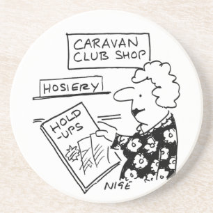 Caravan Klubb Shop Hosiery Hold-Ups Tecknad Underlägg