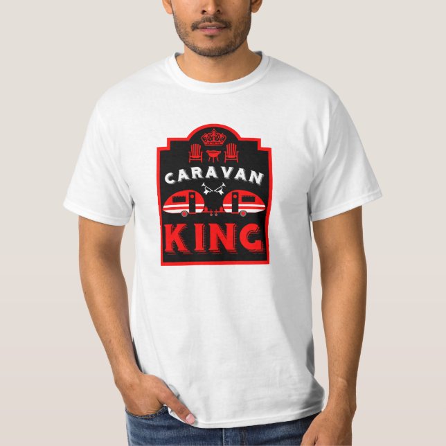 Caravan Kung-gåvor till Campers T Shirt (Framsida)