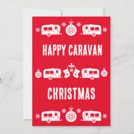 Caravan Lycklig jul Camping Julkort