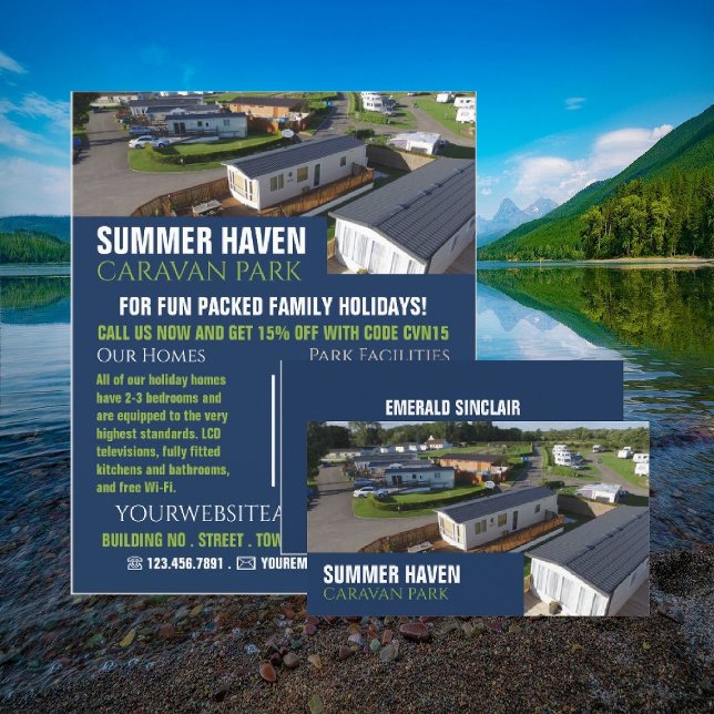 Caravan Park, Helgdag Park Advertising Flygblad (Skapare uppladdad)