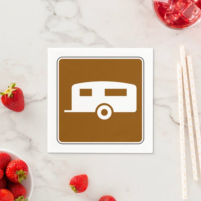 Caravan Park Pappra Napkins Pappersservett (Skapare uppladdad)