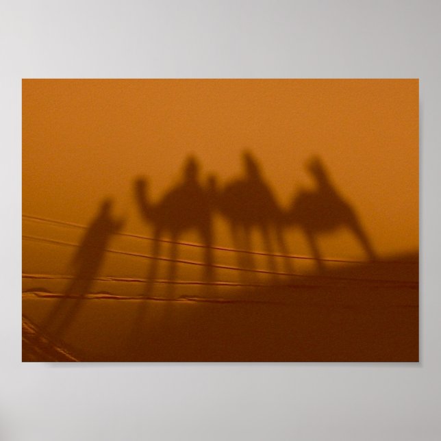 CARAVAN SHADOW, Sahara Desert, Marocko Poster (Framsidan)