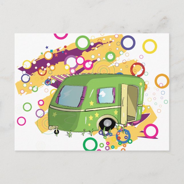 caravanpark vykort (Framsida)