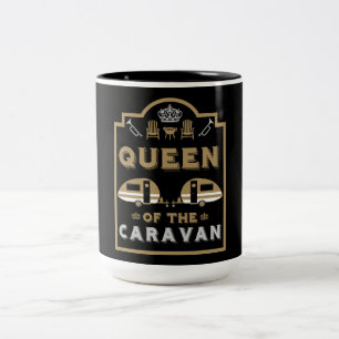 Caravans drottning Två-Tonad mugg