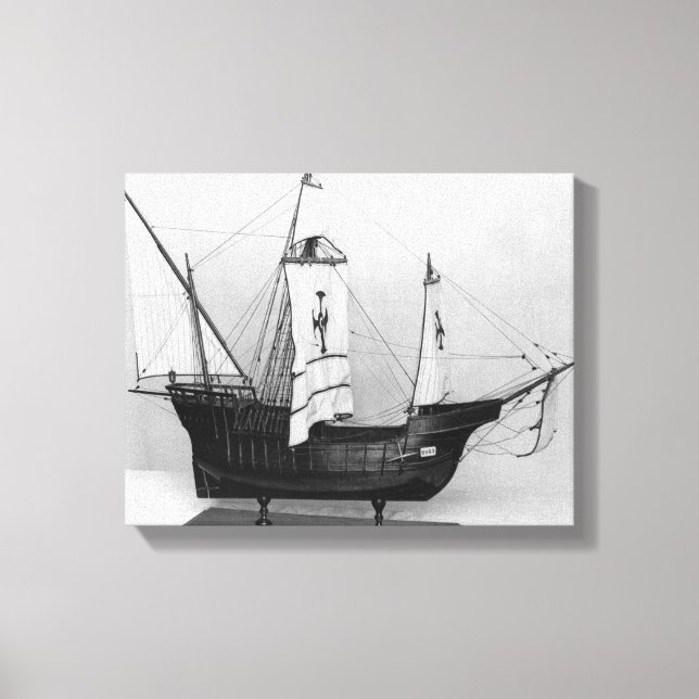 Caravel of Christopher Columbus Canvastryck (Framsida)