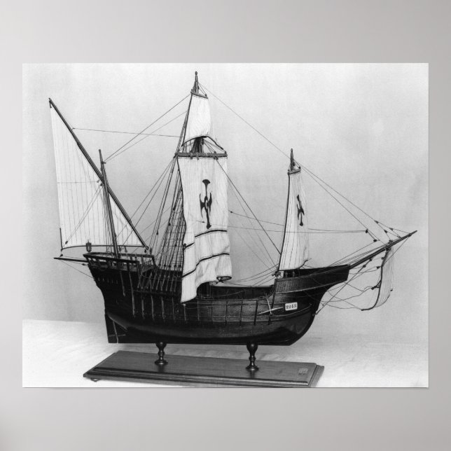 Caravel of Christopher Columbus Poster (Framsidan)