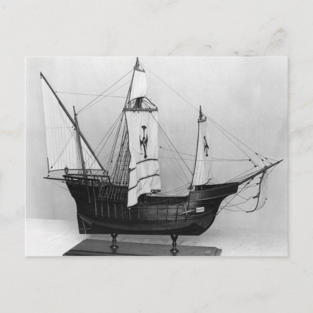 Caravel of Christopher Columbus Vykort (Framsida)