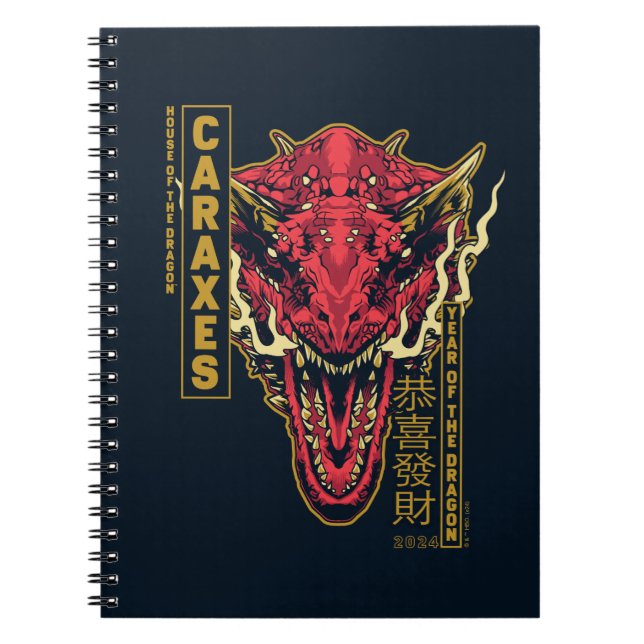 Caraxes Head Year of the Dragon | 恭 喜 發 財 Anteckningsbok (Framsidan)