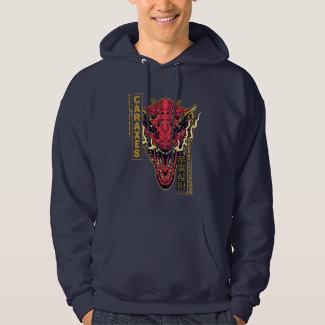 Caraxes Head Year of the Dragon | 恭 喜 發 財 Hoodie (Framsida)