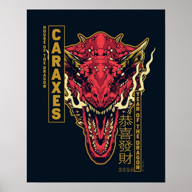 Caraxes Head Year of the Dragon | 恭 喜 發 財 Poster (Framsidan)